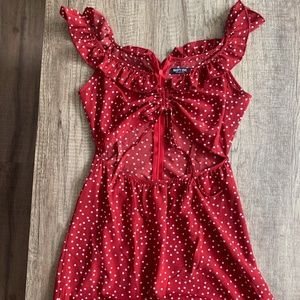 Red Ruffle Sun Dress